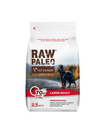 Raw Paleo Beef adult large 2,5kg dla dużych psów