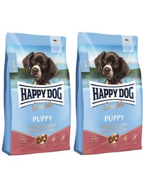 HAPPY DOG Sensible Puppy Lachs 20 kg (2 x 10 kg) dla szczeniąt łosoś i ziemniaki