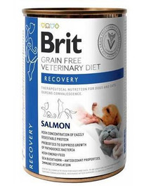 BRIT Veterinary Diet Recovery Salmon dla psa i kota na regenerację 400 g