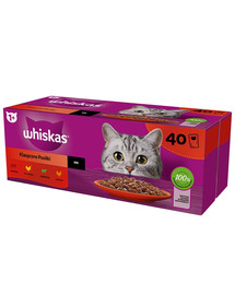Klasyczne Posiłki mokra karma pełnoporcjowa dla dorosłych kotów w sosie 40x85 g