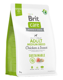 Care Sustainable Adult Medium Breed z kurczakiem i insektami 3 kg