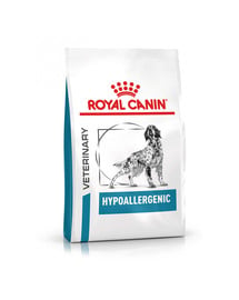 ROYAL CANIN Veterinary Dog Hypoallergenic sucha karma dla dorosłych psów z niepożądanymi reakcjami na pokarm 2 kg