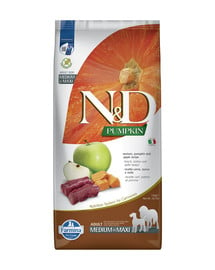 FARMINA N&D Pumpkin Venison & Apple Adult Medium & Maxi sucha karma dla psa 12 kg