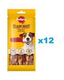 Ranchos Gryzaki na Dłużej 12x40 g przysmaki dla psa o smaku wołowiny