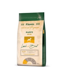 FITMIN Dog Nutritional Programme Mini Puppy Lamb&Beef 12 kg dla szczeniąt małych ras