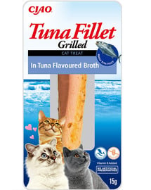 Tuna fillet in tuna flavoured broth 15g filet z tuńczyka w bulionie o smaku tuńczyka dla kota