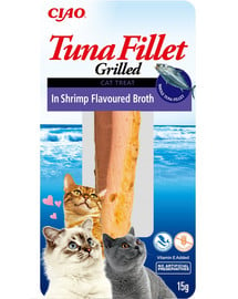 Tuna fillet in shrimp broth 15g filet z tuńczyka w bulionie o smaku krewetki dla kota