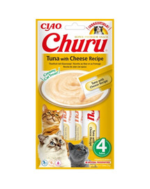 Churu Tuna with cheese 4x14g tuńczyk z serem dla kota
