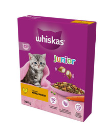 Junior 300 g sucha karma pełnoporcjowa z pysznym kurczakiem dla kociąt