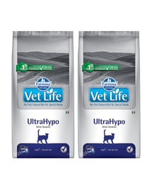 FARMINA Vet Life Cat Ultrahypo karma dla kotów z problemami z układem pokarmowym 2 x 10 kg