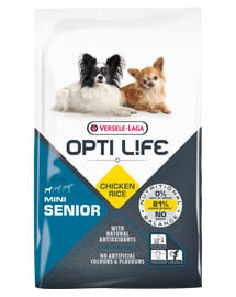 VERSELE-LAGA Opti Life Senior Mini dla starszych psów ras małych Drób 7,5 kg