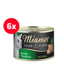 MIAMOR Feline Filets Tuńczyk bonita w galaretce 6 x 100 g