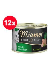 MIAMOR Feline Filets Tuńczyk bonita w galaretce 12 x 100 g