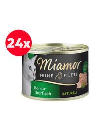 MIAMOR Feline Filets Tuńczyk bonita w galaretce 24 x 100 g