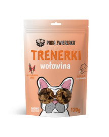 Trenerki z wołowiną dla psa 120 g