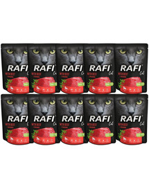 RAFI Cat mokra karma dla kota z wołowiną 10x300 g