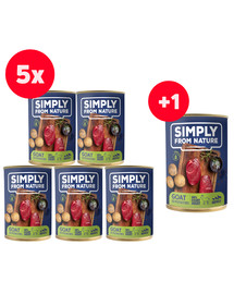 Mokra karma dla psa Kozina z ziemniakami 400g x 5+1 puszka GRATIS!