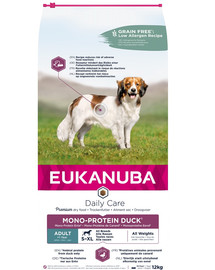 Daily Care S-XL Adult Kaczka 12 kg monoproteinowa karma dla dorosłych psów