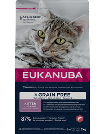 Grain Free Kitten Łosoś 2 kg dla rosnących kociąt
