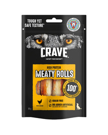 Meaty Rolls Kurczak 8x50g bezzbożowy przysmak proteinowy dla dorosłych psów