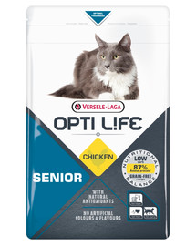 Opti Life Cat Senior Chicken 2.5 kg dla kotów seniorów