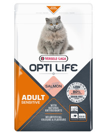 Opti Life Cat Adult Sensitive Salmon 1 kg dla wrażliwych kotów dorosłych