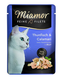 MIAMOR Feline Filets saszetka w galaretce 24x100 g dla dorosłych kotów