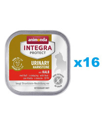 ANIMONDA Integra Protect Urinary Struvit with Veal 16x100 g z cielęciną