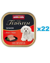 ANIMONDA Vom Feinsten Senior 22x150 g mokra karma dla starszych psów