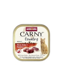 Carny Country Adult Beef&Duck&Reindeer 100 g wołowina, kaczka i renifer dla dorosłych kotów