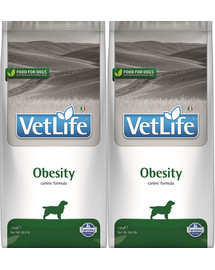 FARMINA Vet Life Obesity Dog karma dla psa z nadwagą 2 x 12 kg