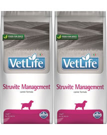 FARMINA Vet Life Struvite Management karma dla psa z chorobą układu moczowego 2 x 12 kg