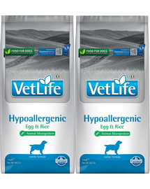 FARMINA Vet Life Hypoallergenic Egg & Rice dog sucha karma dla psa z alergią 2 x 12 kg