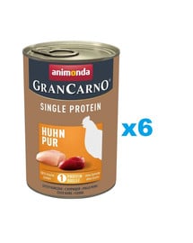 ANIMONDA GranCarno Single Protein Adult 6x400 g mokra karma dla dorosłych psów