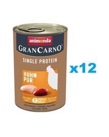 ANIMONDA GranCarno Single Protein Adult 12x400 g mokra karma dla dorosłych psów