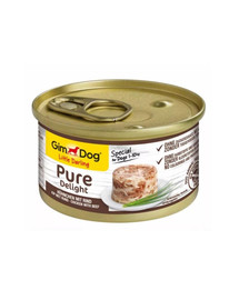 Pure Delight Chicken&Beef 85 g kurczak i wołowina dla dorosłych psów małych ras