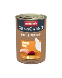 GranCarno Single Protein Adult Chicken pure 400 g kurczak dla dorosłych psów