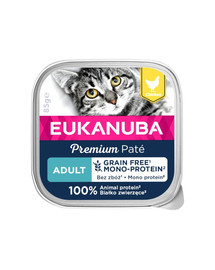 EUKANUBA Grain Free Adult pasztet dla dorosłych kotów 16 x 85 g