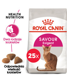 ROYAL CANIN Exigent Savour 35/30 Sensation karma sucha dla kotów dorosłych, wybrednych, kierujących się teksturą krokieta 25 x 400g