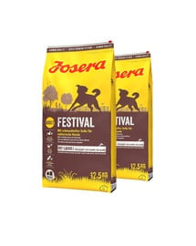 JOSERA Festival 2x12,5kg dla dorosłych wybrednych psów z sosem