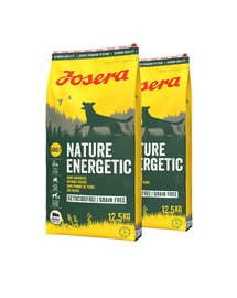 JOSERA Nature Energetic 2 x 12,5kg dla dorosłych aktywnych psów