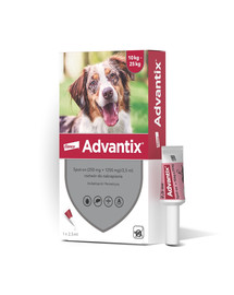 ADVANTIX Roztwór do nakrapiania dla psów od 10 do 25 kg (1 x 2.5 ml)