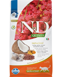 N&D Cat Quinoa Adult skin & coat herring, coconut 1,5 kg