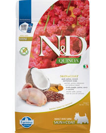 N&D Quinoa Skin&Coat Mini Przepiórka & Kokos dla psów małych ras 800 g