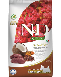 N&D Quinoa Dog Skin&Coat Adult Mini venison, coconut 2.5 kg jeleń i kokos