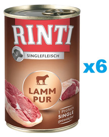 RINTI Singlefleisch Pure monoproteinowa karma dla dorosłych psów 6x400 g