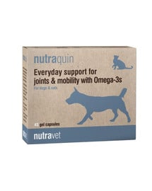 Nutraquin 45 kapsułek na stawy z Omega-3 dla psów i kotów