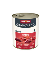 GranCarno Junior wieprzowina i indyk dla szczeniąt 800 g