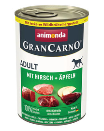 GranCarno Adult wieprzowina z jeleniem i jabłkiem 400 g