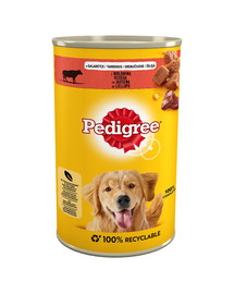 PEDIGREE Adult puszka w galaretce 12x1200g dla dorosłych psów